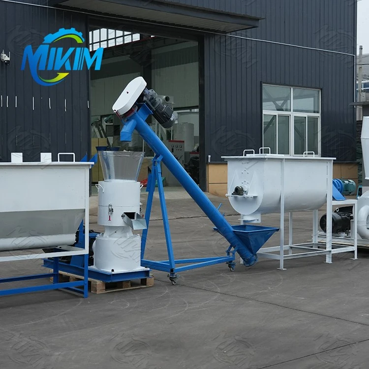 300-500kg/h Small Flat Die Biofuel Sawdust Pellet Production Line For Home Use high quality