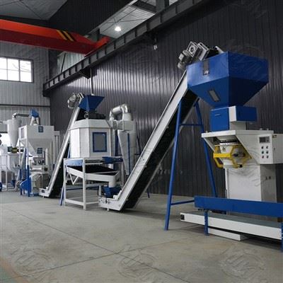 Linha de instalação de produção de pellets de combustível biológica