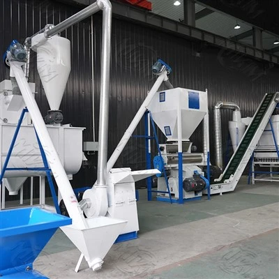 Linha de produção de pellets de madeira grande automática completa