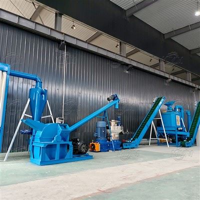 Linha completa de produção de pelotas de madeira de 1-1,2 T/H