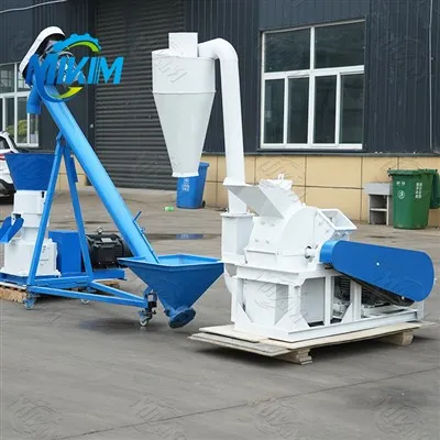 Pequena linha de produção de pellets de madeira da indústria