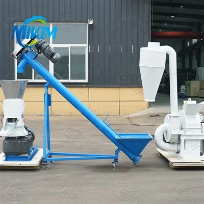 Pequena linha da máquina de pellets de madeira de biomassa