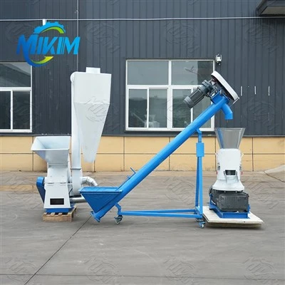 Lascas de madeira linha de máquina de pellets